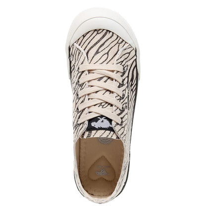 Black-White - Side - Rocket Dog Womens-Ladies Jazzin Wales Trainers