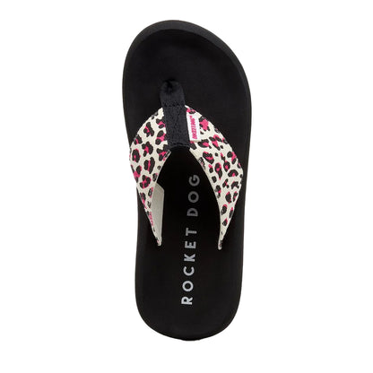 Hot Pink - Side - Rocket Dog Womens-Ladies Spotlight Monroe Flip Flops