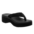 Black - Front - Rocket Dog Womens-Ladies Tizzy Webbing Flip Flops