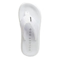 White - Pack Shot - Rocket Dog Womens-Ladies Sunset Webbing Flip Flops