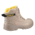 Grey-Yellow - Back - Caterpillar Mens Striver Leather Safety Boots
