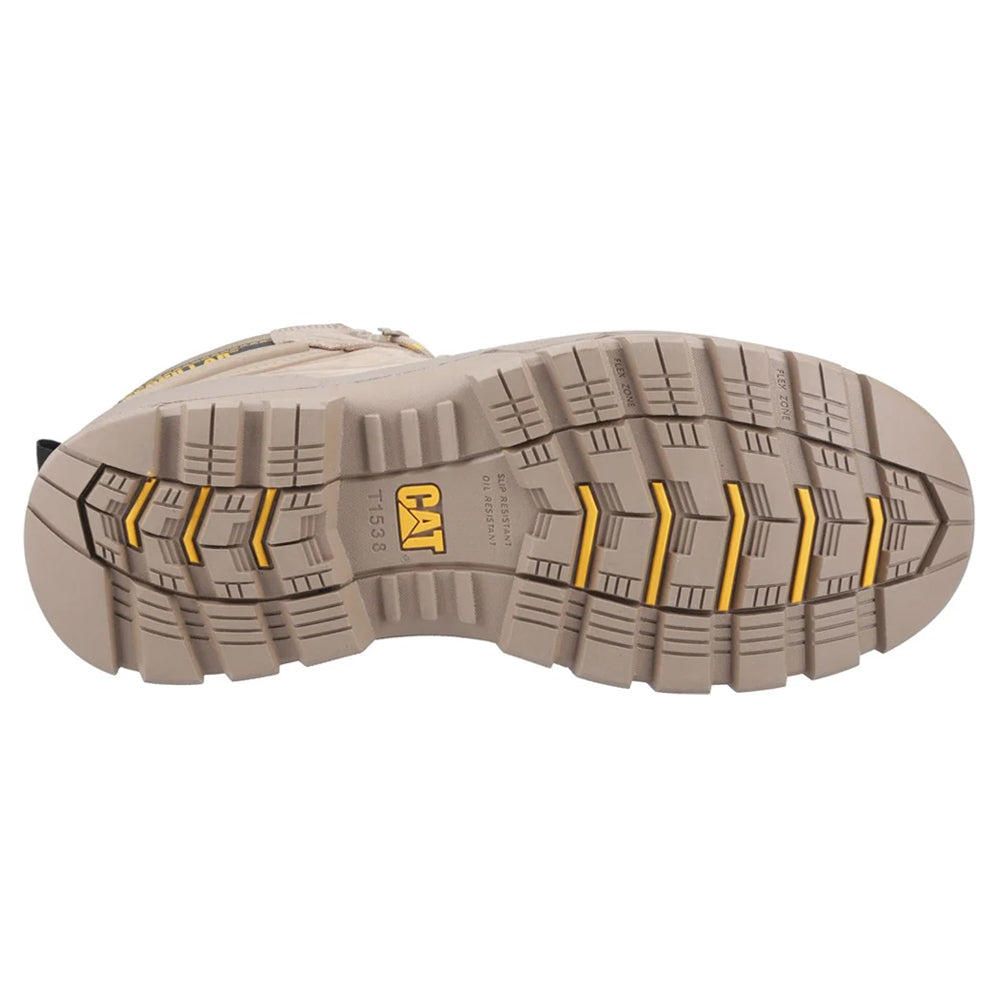 Grey-Yellow - Lifestyle - Caterpillar Mens Striver Leather Safety Boots