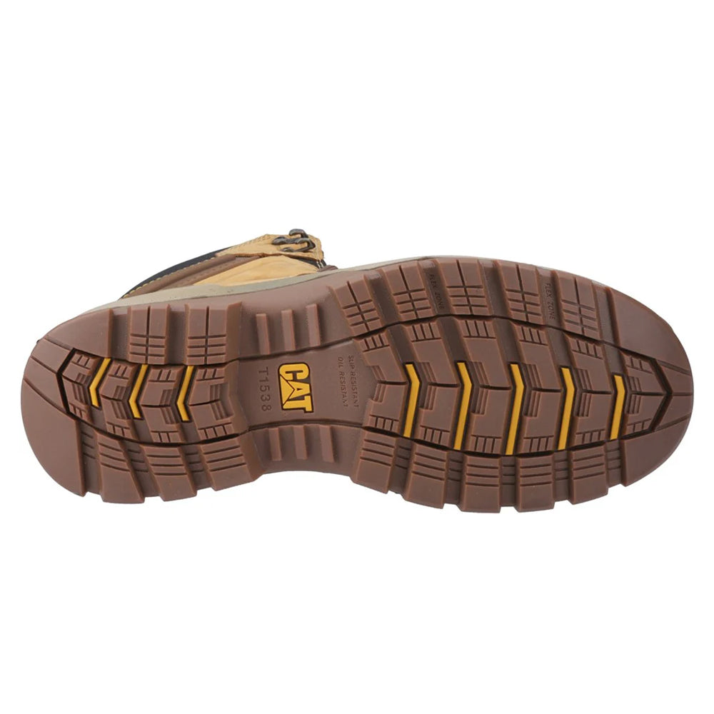 Black-Honey-Yellow - Pack Shot - Caterpillar Mens Striver Leather Safety Boots