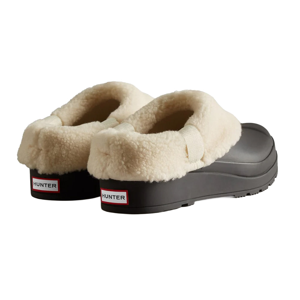 Black - Back - Hunter Womens-Ladies Play Insulated Clogs