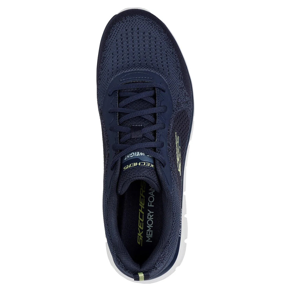 Navy-Lime - Lifestyle - Skechers Mens Track Glendor Trainers