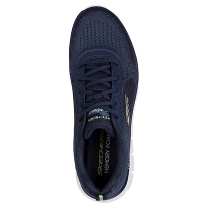 Navy-Lime - Lifestyle - Skechers Mens Track Glendor Trainers