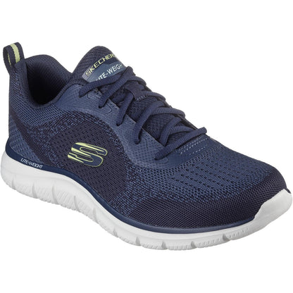 Navy - Front - Skechers Mens Track Glendor Trainers