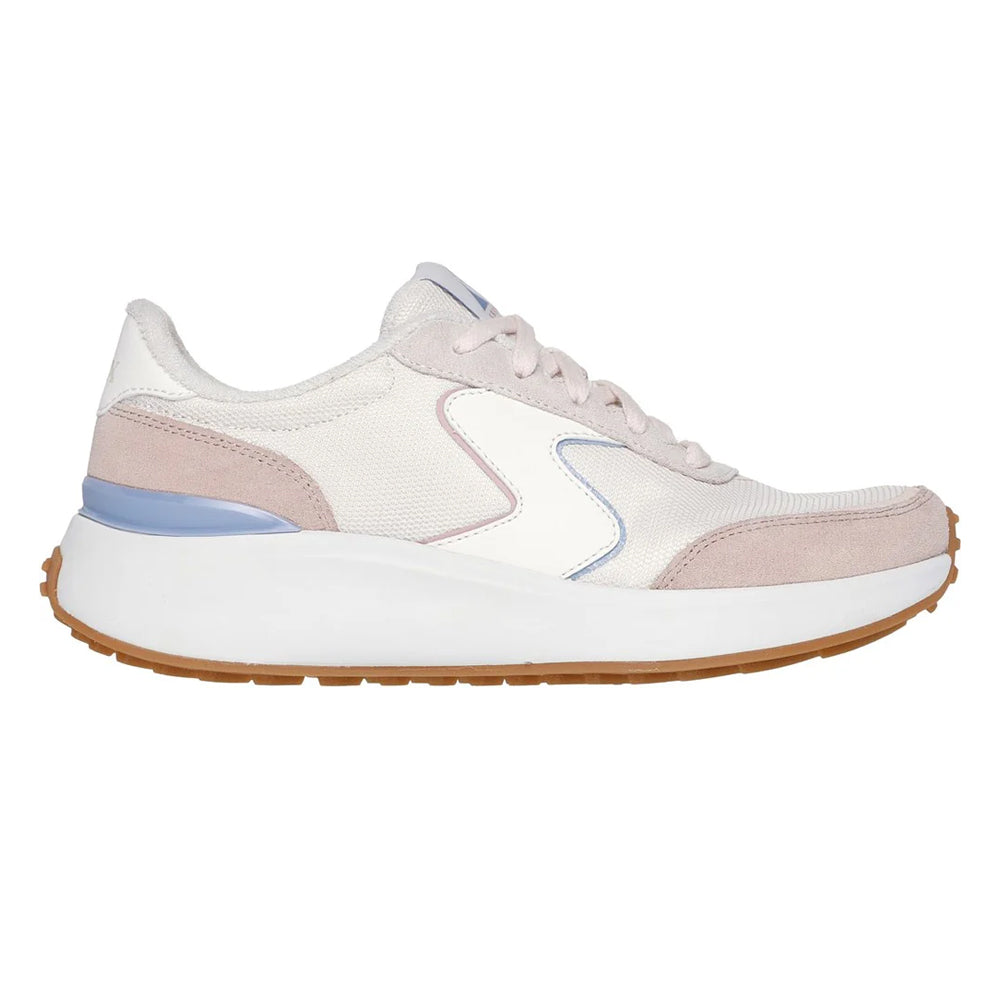 Light Pink-Purple - Back - Skechers Womens-Ladies BLVD Retro Suede Trainers