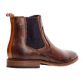 Burnt Brown - Back - Base London Mens Leather Chelsea Boots