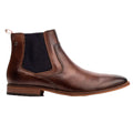 Burnt Brown - Side - Base London Mens Leather Chelsea Boots