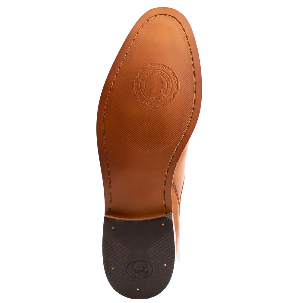 Tan - Pack Shot - Base London Mens Leather Chelsea Boots