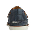 Navy - Back - Sperry Mens Authentic Gold Cup Leather Boat Shoes
