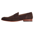 Burnt Brown - Lifestyle - Base London Mens Bruno Leather Penny Loafers