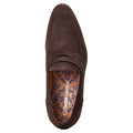 Burnt Brown - Pack Shot - Base London Mens Bruno Leather Penny Loafers
