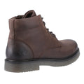 Brown - Back - Amblers Mens Bath Leather Boots