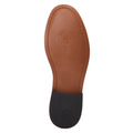 Burnt Tan - Close up - Base London Mens Garfield Leather Penny Loafers
