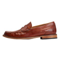 Burnt Tan - Lifestyle - Base London Mens Garfield Leather Penny Loafers