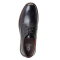 Black - Pack Shot - Base London Mens Wing Leather Derby Shoes