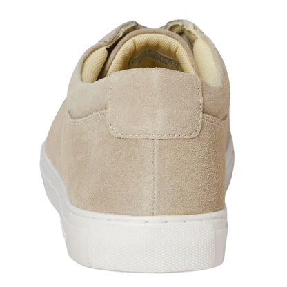 Taupe - Back - Jack And Jones Mens Galaxy Suede Trainers