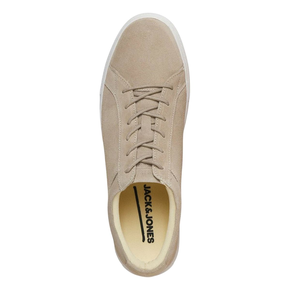 Taupe - Pack Shot - Jack And Jones Mens Galaxy Suede Trainers