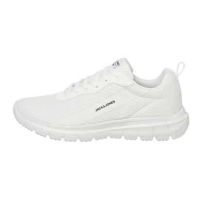 Bright White - Back - Jack And Jones Mens Taylor Mesh Trainers