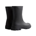 Black - Back - Hunter Mens Downpour Short Wellington Boots