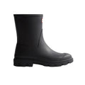 Black - Side - Hunter Mens Downpour Short Wellington Boots