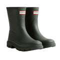 Dark Olive - Front - Hunter Mens Downpour Short Wellington Boots