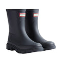 Navy - Front - Hunter Mens Downpour Short Wellington Boots