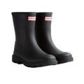 Black - Front - Hunter Mens Downpour Short Wellington Boots
