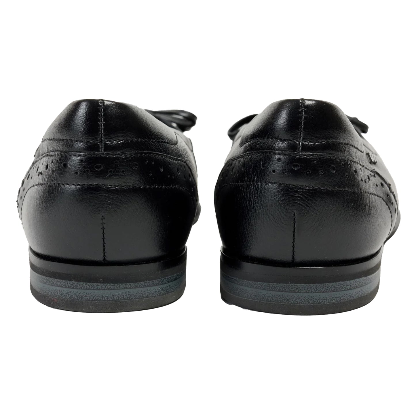 Black - Back - POD Womens-Ladies Priya Ballet Leather Flats