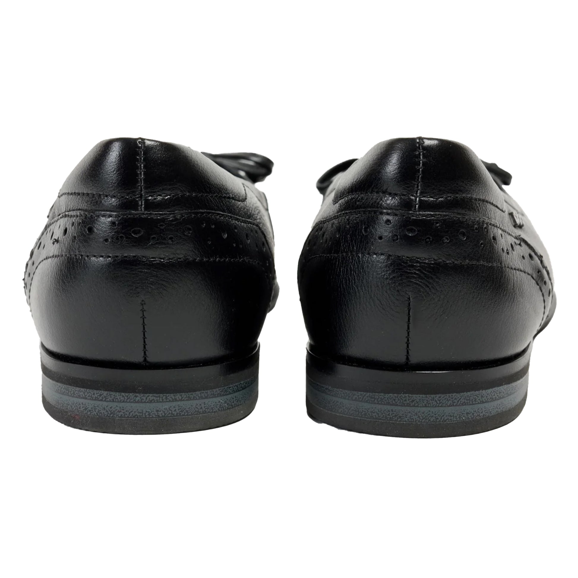 Black - Back - POD Womens-Ladies Priya Ballet Leather Flats