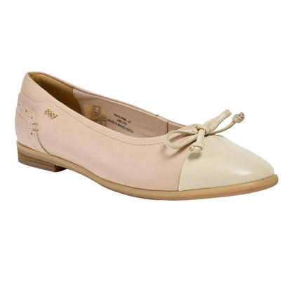 Pink - Front - POD Womens-Ladies Priya Ballet Leather Flats