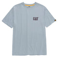 Blue Fog Heather - Front - Caterpillar Mens Trademark T-Shirt