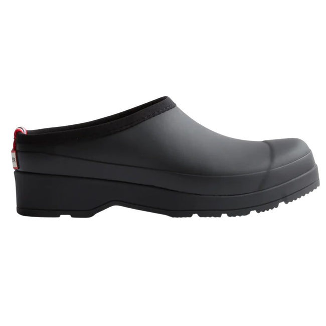 Black - Side - Hunter Womens-Ladies Play Clogs