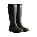 Dark Olive-Black - Front - Hunter Mens Downpour Adjustable Wellington Boots