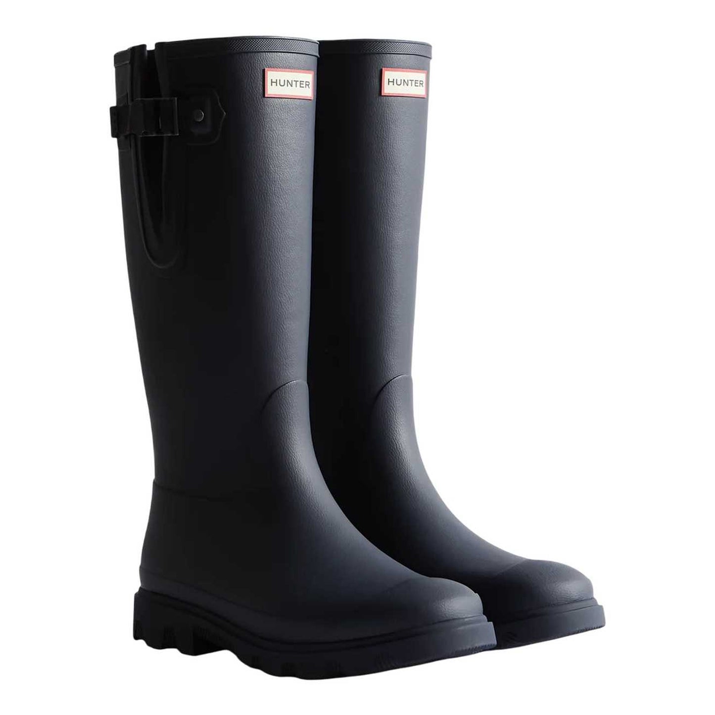 Navy - Lifestyle - Hunter Mens Downpour Adjustable Wellington Boots