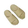 Gravel - Side - Hunter Unisex Adult Stacked Moulded Footbed Sliders