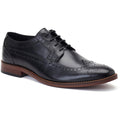 Black - Front - Base London Mens Twain Suede Brogues