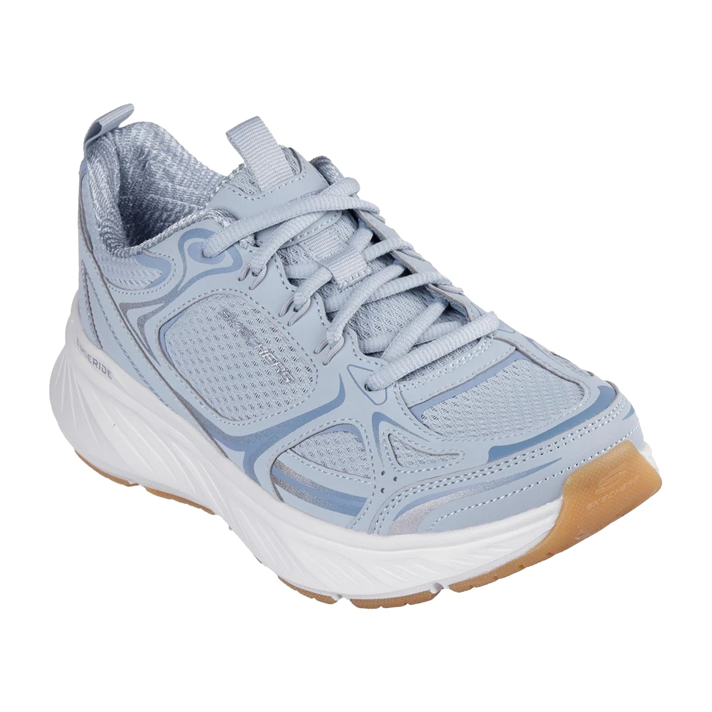 Blue - Front - Skechers Womens-Ladies Edgeride Silver Eclipse Trainers