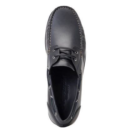 Navy - Pack Shot - Base London Mens Stern Boat Shoes