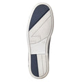 Navy - Close up - Base London Mens Stern Boat Shoes