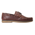 Burnt Brown - Side - Base London Mens Stern Boat Shoes