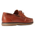 Burnt Tan - Back - Base London Mens Stern Boat Shoes