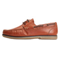 Burnt Tan - Lifestyle - Base London Mens Stern Boat Shoes