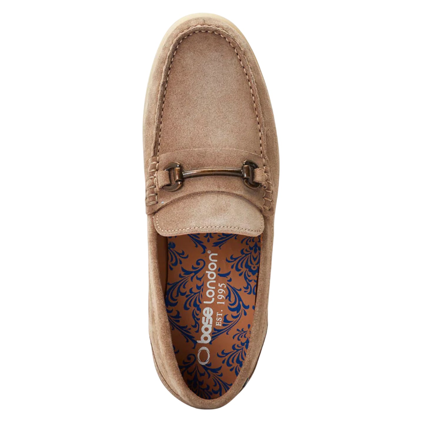 Sand - Pack Shot - Base London Mens Suede Loafers