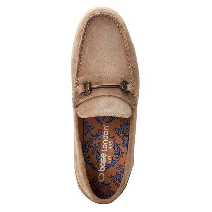Sand - Pack Shot - Base London Mens Suede Loafers