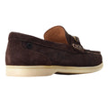 Burnt Brown - Back - Base London Mens Suede Loafers