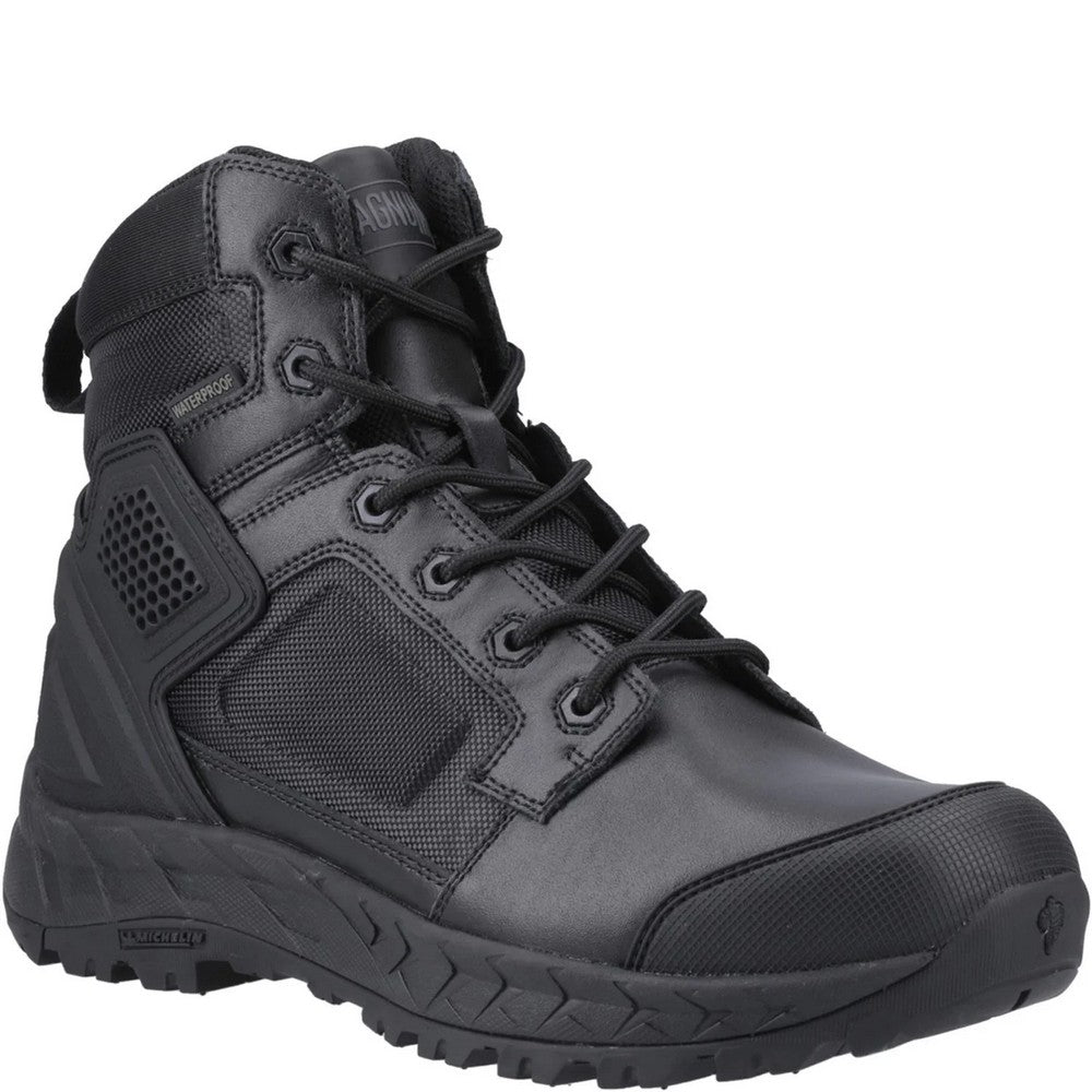 Black - Front - Magnum Mens Spider Exo 6.0 WP SZ Occupational Safety Boots