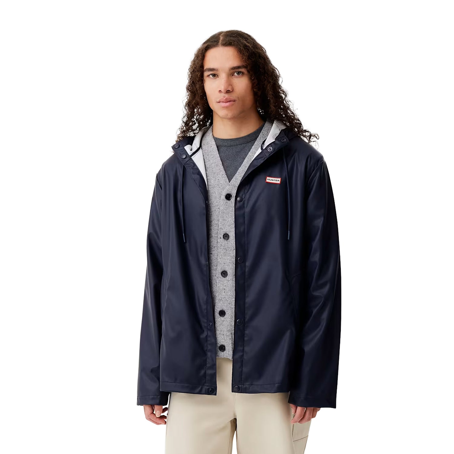 Night Sky - Front - Hunter Unisex Adult Izzy Hooded Jacket